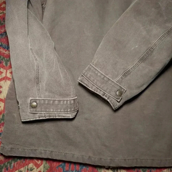 Vintage Carhartt Canvas Duck Blanket Lined Chore Jacket - Picture 7 of 10